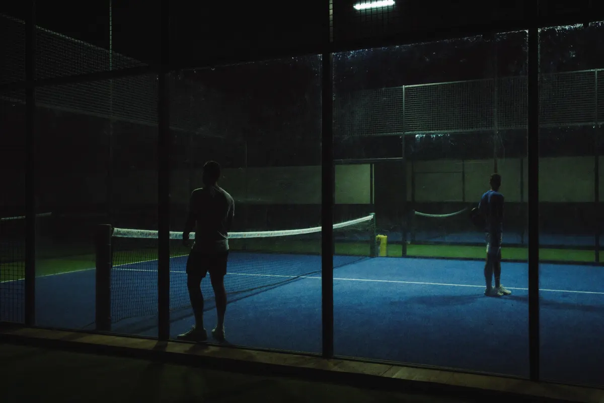 Padel im Spiel
